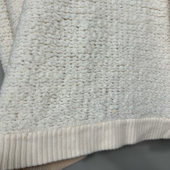 Rag & Bone Women’s Wool Sherpa Fleece Crewneck Sweater in Cream Size Large - Picture 5 of 8